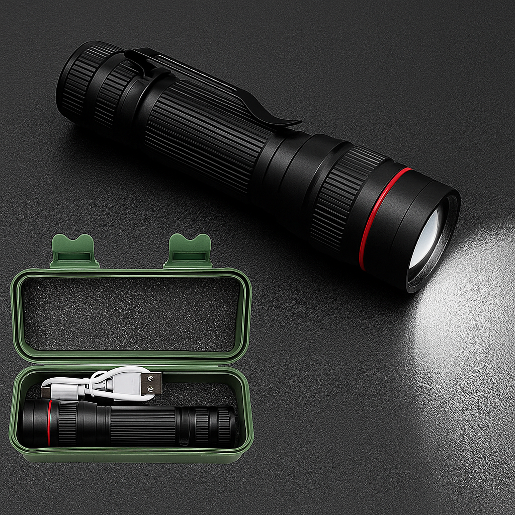 🔦 Lampe de Poche à Lumière Puissante – Éclairez comme jamais auparavant-ETH