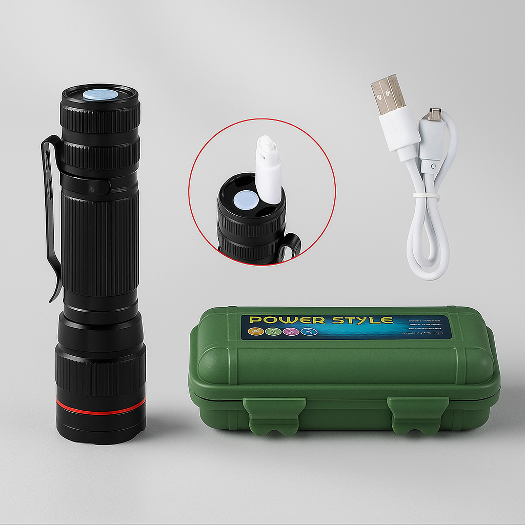 🔦 Lampe de Poche à Lumière Puissante – Éclairez comme jamais auparavant-ETH